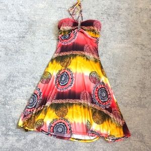 Small colori summer short polyester dress spandex